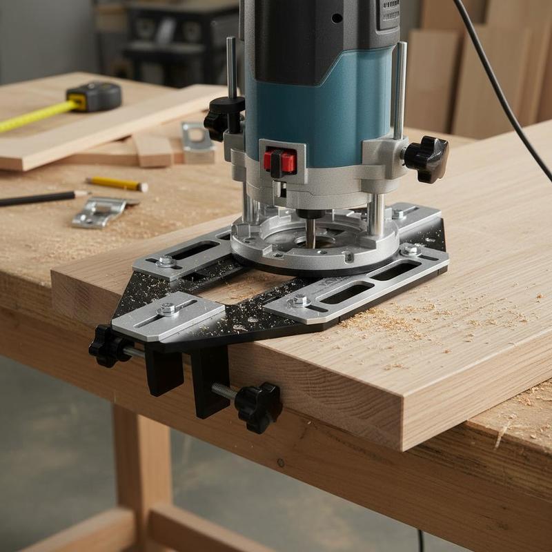 Woodworking Tools - Szablon do wpuszczania zatrzasków ze stopu