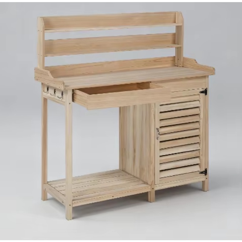 Woodworking Workbench - Nowy stół ogrodowy z naturalnego drewna
