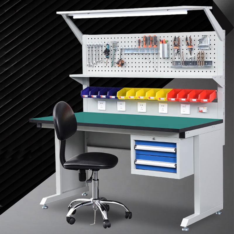 Woodworking Workbench - Regulowany stół roboczy ESD wykonany ze