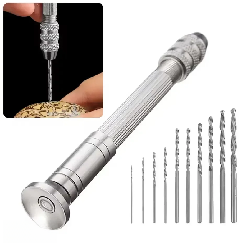Woodworking Tools - Miniaturowa wiertarka ręczna 0.8-3.0mm, narzędzia do