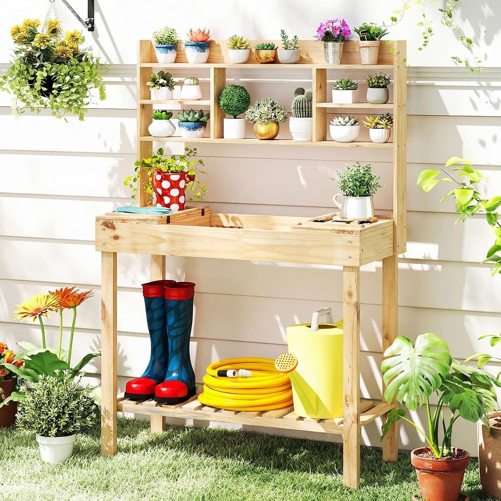 Woodworking Workbench - Stół ogrodowy do prac ogrodniczych, 152