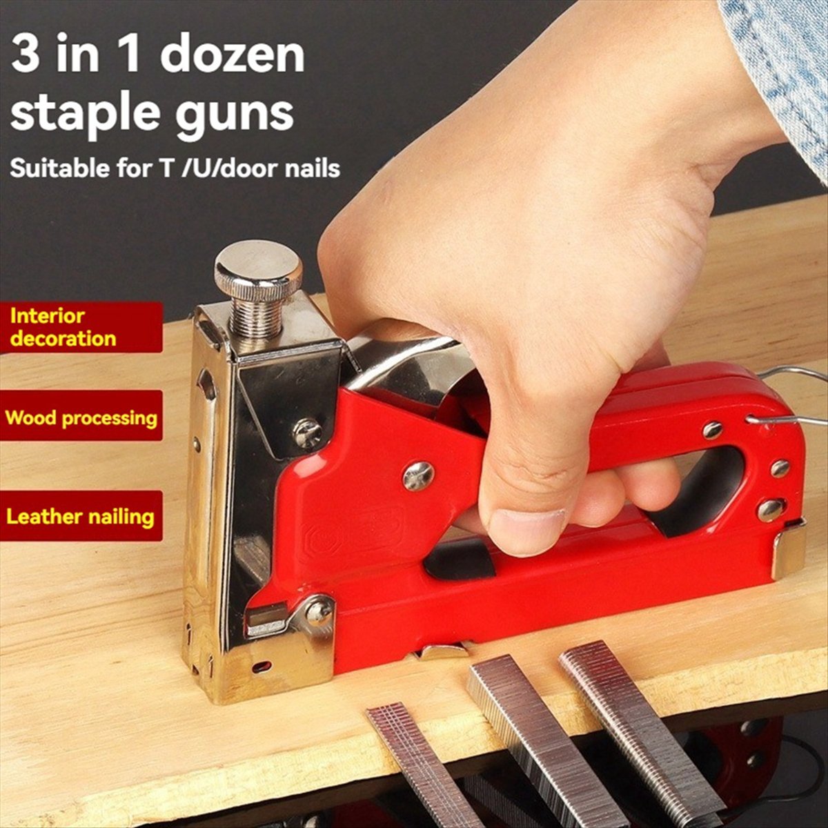 Ręczny zszywacz do gwoździ N82 – Woodworking Tools recenzja i cena