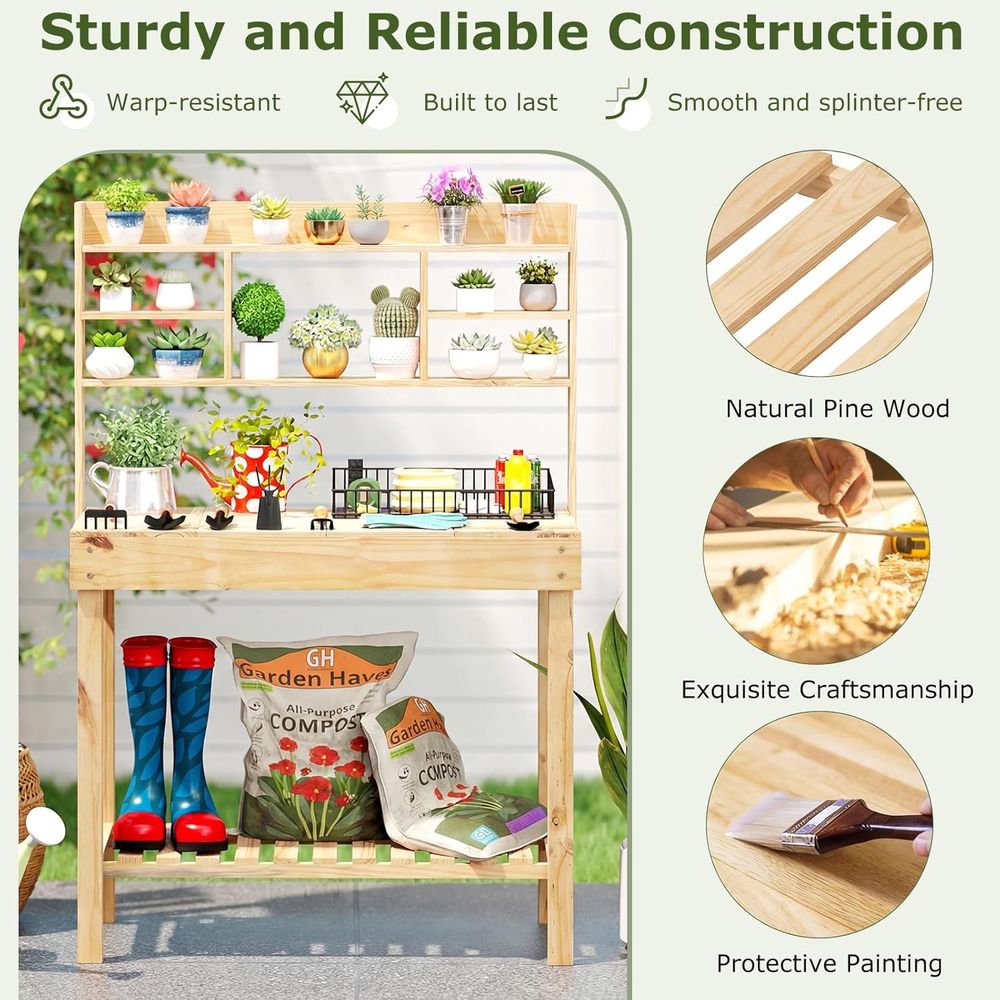 Stół ogrodowy do prac ogrodnic – Woodworking Workbench recenzja i cena